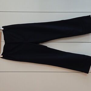 Amour Vert Wool Blend Taper Tailored Ankle Trouser Navy Blue